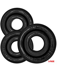 [SIL/TPR] RIMRINGZ Multi Size 3-Pack Cockrings Black
