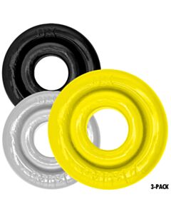 [SIL/TPR] RIMRINGZ Multi Size 3-Pack Cockrings Shockwave