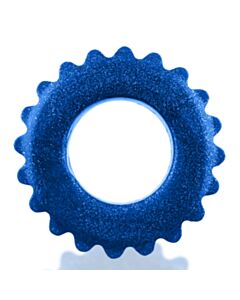 [SIL/TPR] PLUSHY Cockring Blue Fire