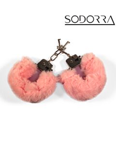 SODORRA Fluff Cuffs Pink