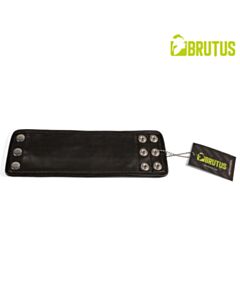 BRUTUS Leather Wristwallet Zip Black/Black