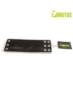 BRUTUS Leather Wristwallet Zip Black/White