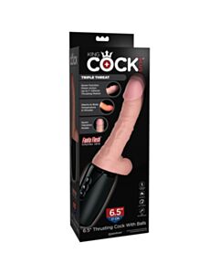 King Cock 6.5 Inch Thrusting Cock with Balls