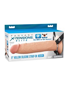 Fantasy X-Tensions - 9 Inch Silicone Hollow Strap-On