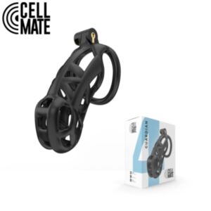 CELLMATE - Guardian Chastity Cage Black Size 4