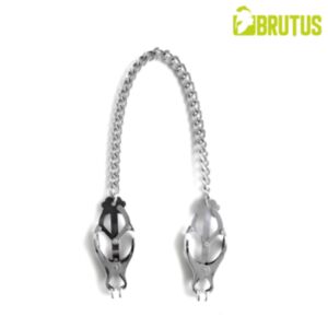 BRUTUS JAPANESE CLOVER Nipple Clamps Silver