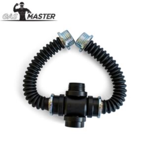 GASMASTER RD40 Gas Mask Cross Adapter w. Hoses
