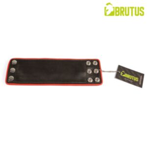 BRUTUS Leather Wristwallet Zip Black/Red
