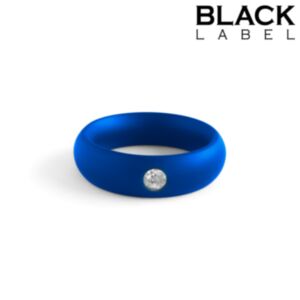 Blue Steel Jewelled Donut Cockring S = 42,5 mm